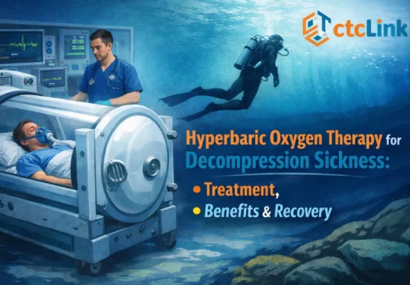 Hyperbaric Oxygen Therapy (HBOT) treats decompression sickness
